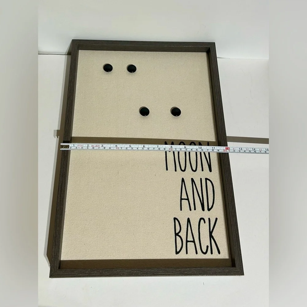 Canvas Magnetic Frame Picture Collage Love You Moon Back Fetco Wall Dorm Decor
